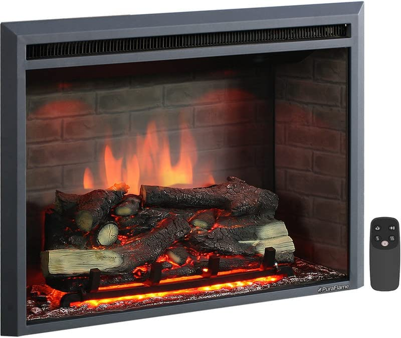 Insert With Fire Crackling Sound, Remote Control, 750