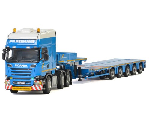 口豪奢 for WSI SCANIA Felbermayr LOW LOADER 5 AXLE trailer 1/50 自動車