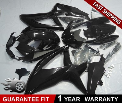 Molded Gloss BLACK For SUZUKI GSXR 600/750 2008-2009 2010 ABS Fairing Bodywork