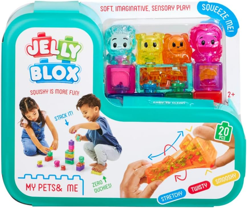 Jelly Blox - My Pets & Me Set | Squishy Is More Fun! | Unique Squishy Building S