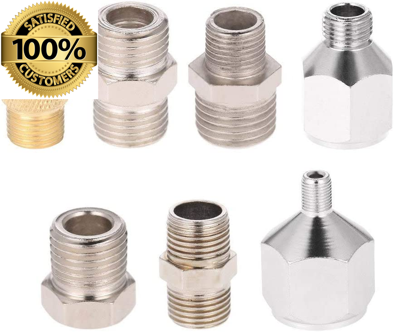 Professional 7pcs Airbrush Adaptor Kit Fitting Connector Set For Air Compressor