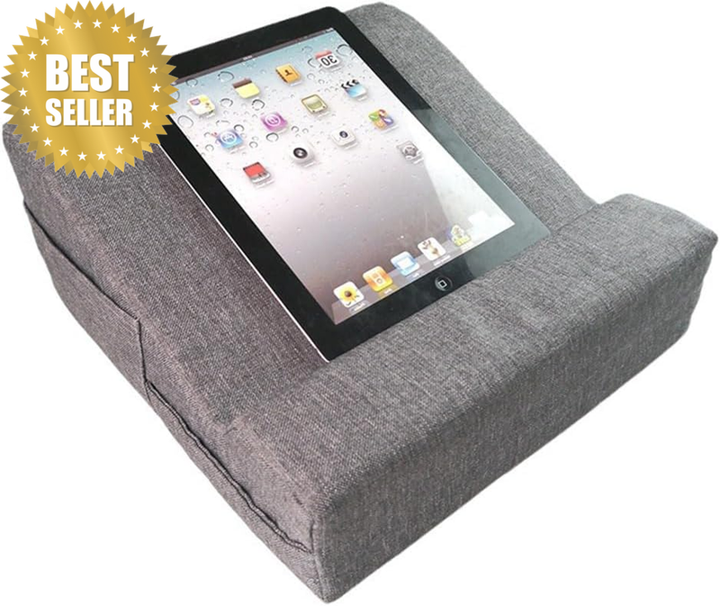 Lightweight Tablet Soft Pillow Stand, with Storage Pockets, Lap Desk Laptop Stan