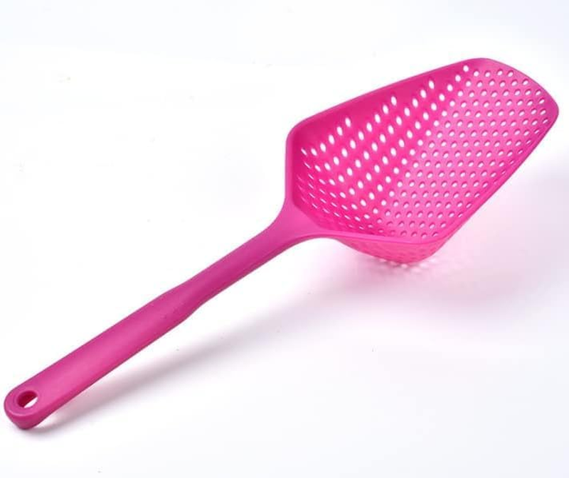 Kitchen Strainer Scoop Colander, Skimmer Spoon with Long Handle, Drain Shovel St