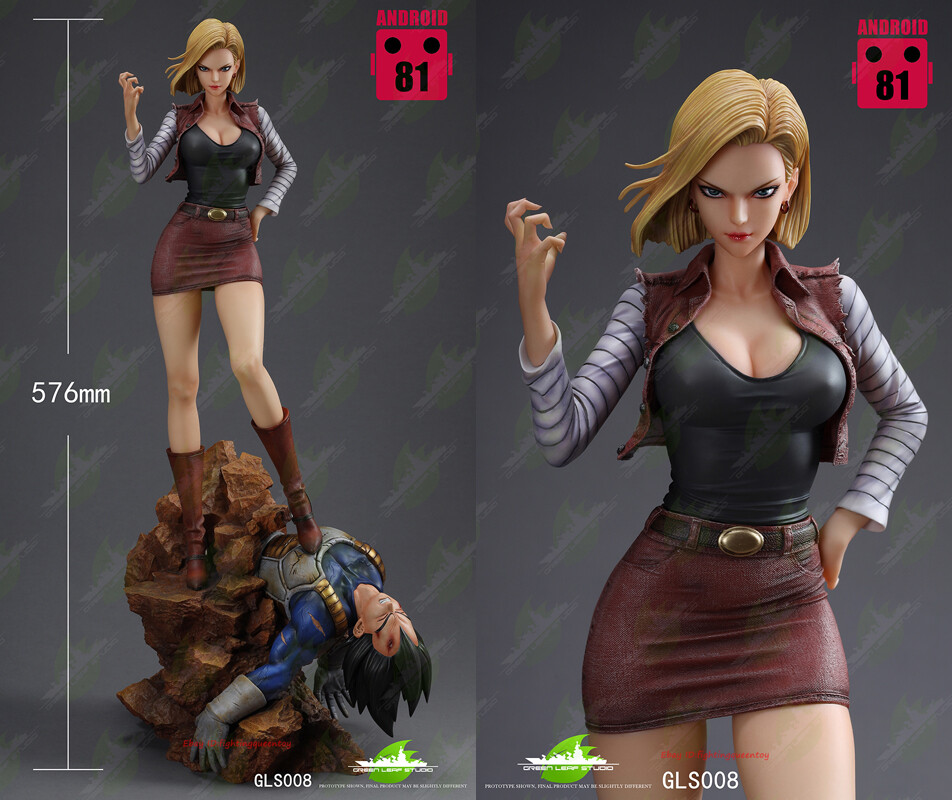 Green Leaf Studio 18号 GLS005 1/4 スタチュー Dragon Ball Android 18 Resin Statue - Green Leaf Studio [In