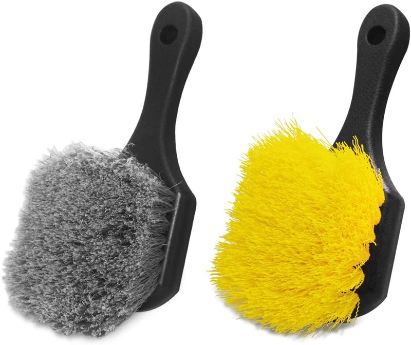 2 Set Wheel & Tire Brush Cleaner for Car,  Wheel Brushes for Cleaning Wheels Aut