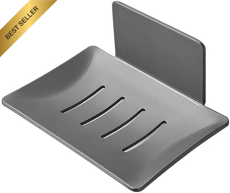 2 Pcs Soap Dish for Shower Wall, Stainless Steel Adhesive Soap Holder for Bathro