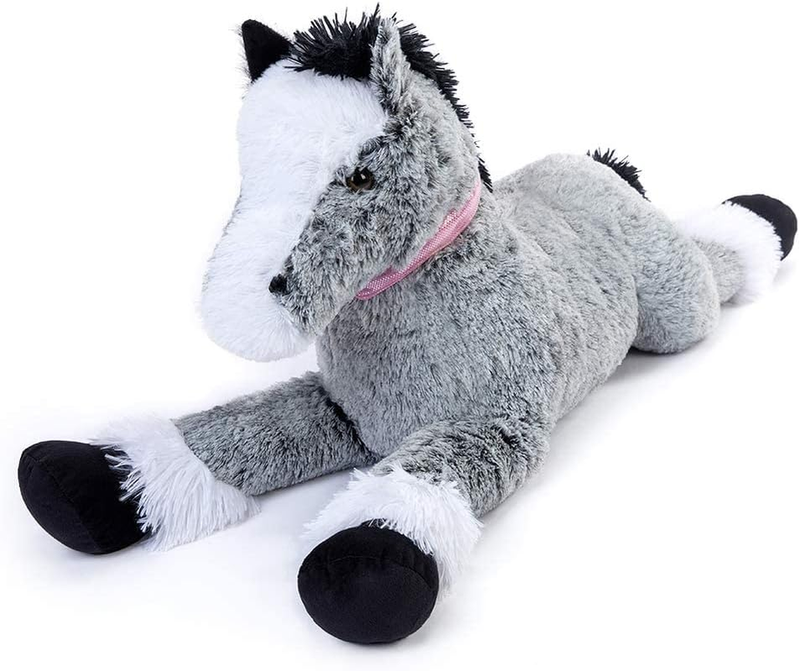 Big Horse Stuffed Animals, 35 Inch Large Stuffed Pony Plush Toys, Soft Long Hors