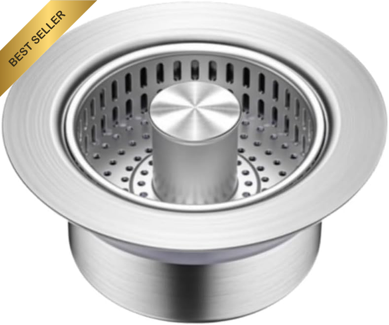 Upgraded Kitchen Sink Bounce Core Drain Strainer and Stopper, Drain Plug Filter