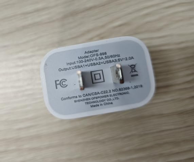 USB Charger Block, Wall Plug in USB Charging Blocks, Fast Charging Multiport Wal