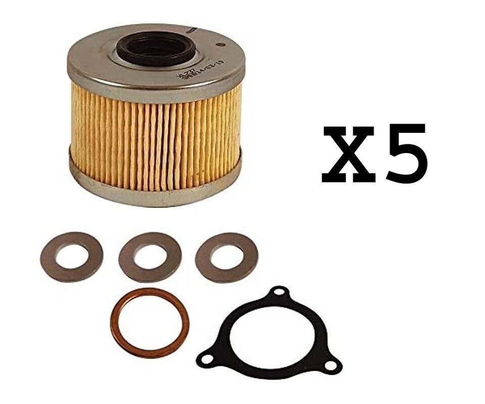 "Oil Filter with Seal" Pack of 5 Fit For Royal Enfield Himalayan & Scram 411