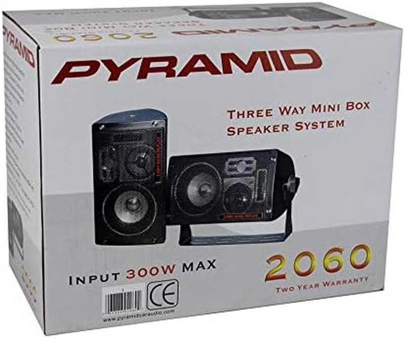 300 Watt 3 Way Audio Mini Box Dual Speaker Stereo System