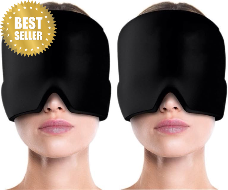 Migraine Headache Relief Cap, Gel Ice Head Wrap, Hot and Cold Therapy, Headache 