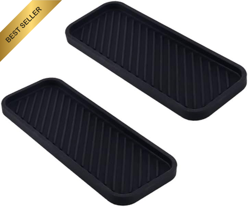 2 Pack Thick Silicone Sponge Holder Kitchen Silicone Soap Tray Sink Tray Bathroo