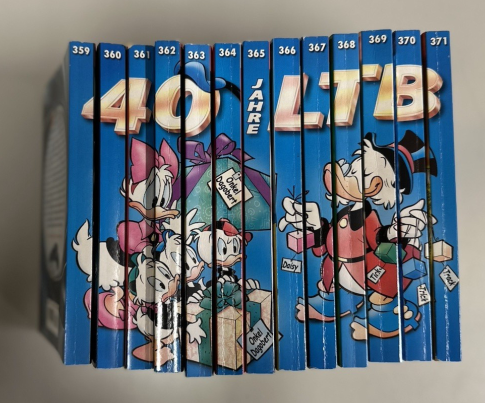 LTB Band 359-371 | Rckenbild Komplett Buchrcken Lustiges Taschenbuch Buch