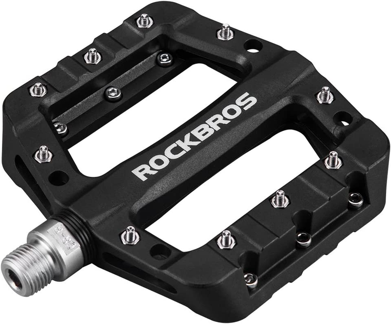MTB Pedals Mountain Bike Pedals Lightweight Nylon Fiber Bicycle Platform  9/16"