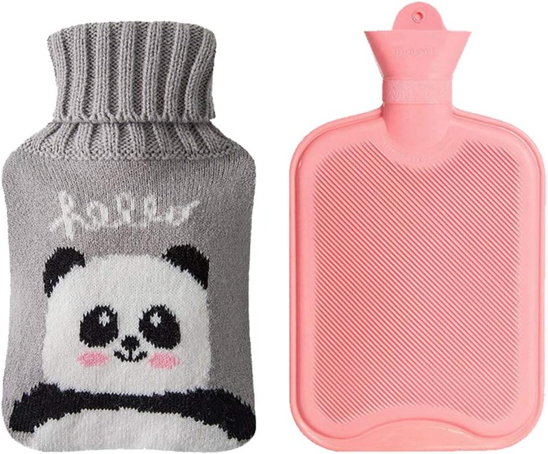 - 2l Pink With Cute Panda Knitting Set - Suitabl