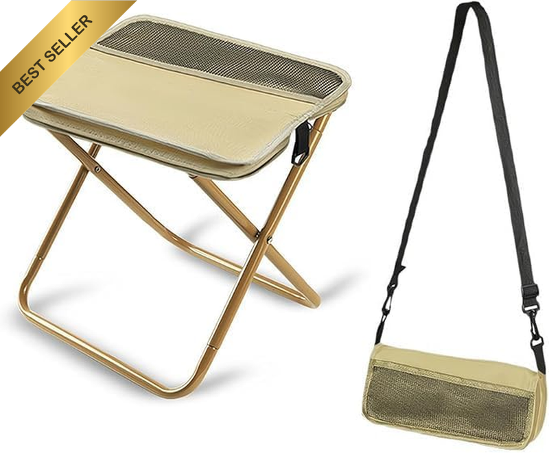 Portable Foldable Backpack Stool,Tiny Foldable Stool Which Can Turned into a Sat