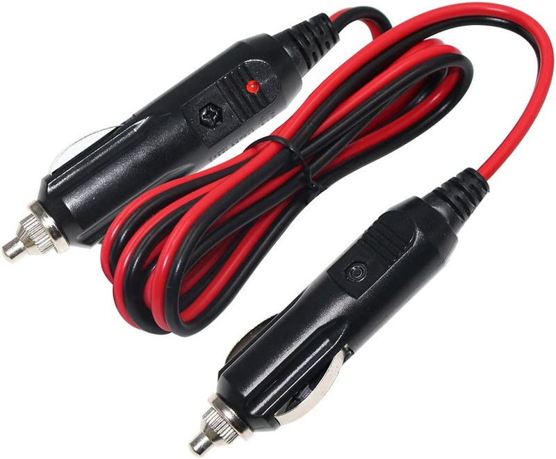 12V Car Cigarette Lighter Plug Male to Male Extension Cord 24V 10A Fuse Cigar Pl