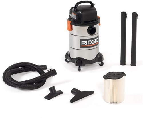 6 gal. Wet Dry Shop Vacuum Stainless Steel Home Car Garage J