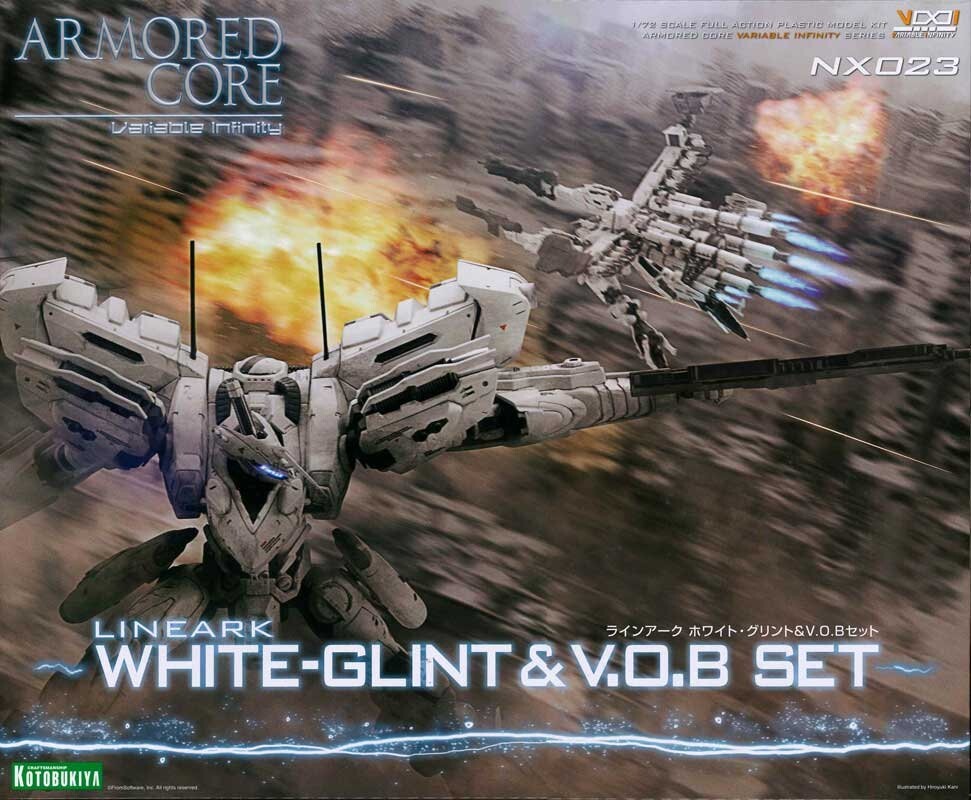 KOTOBUKIYA Armored Core Line Ark White Glint & V.O.B Set 1