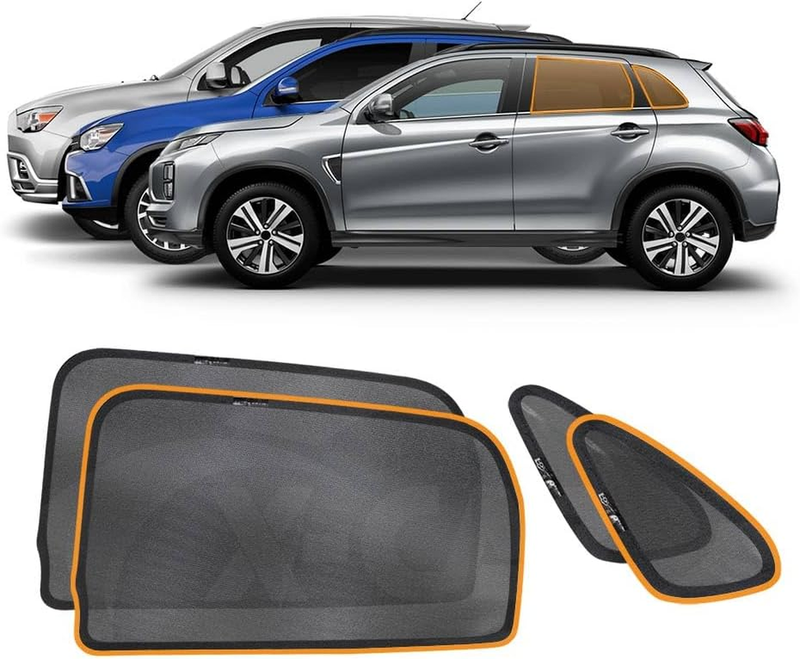 Port Rear Window Sun Shade for Mitsubishi ASX 2010-2025 Car Sunblind Mesh