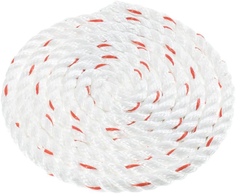 Twisted 3 Strand Polydac Combo Utility & Towing Rope - White