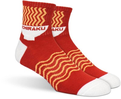 Ripple Junction Naruto Shippuden Adult Crew Socks Ichiraku Ramen Navy and Gold