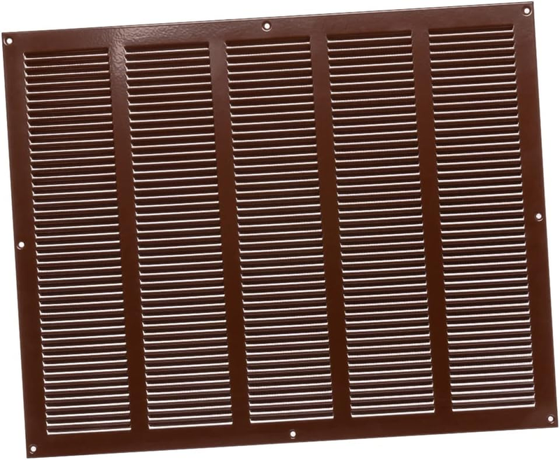 Brown Metal Air Vent Grille 500mm x 400mm With Insect Mesh