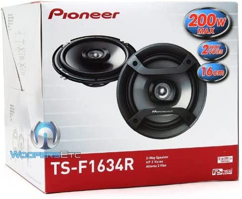 TS-F1634R 6.5" 200W 2-Way Speakers,Black