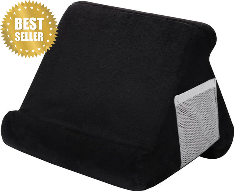 Multi-Angle Tablet Pillow Stand, Lap Stand Mobile Holder, Comfortable Angled Vie