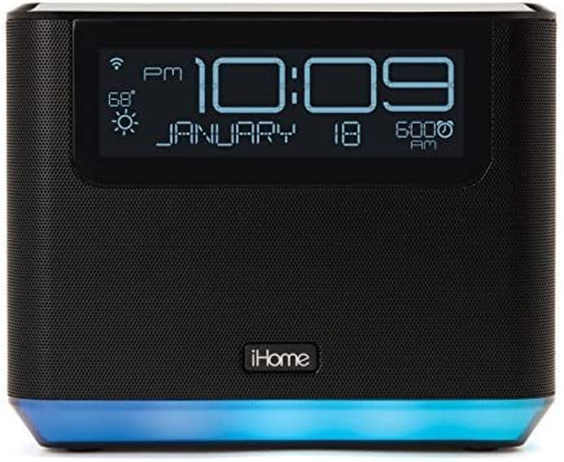 Home Bedside Speaker iAVS16B w/ Alexia Bluetooth USB Charging Spotify voice NEW