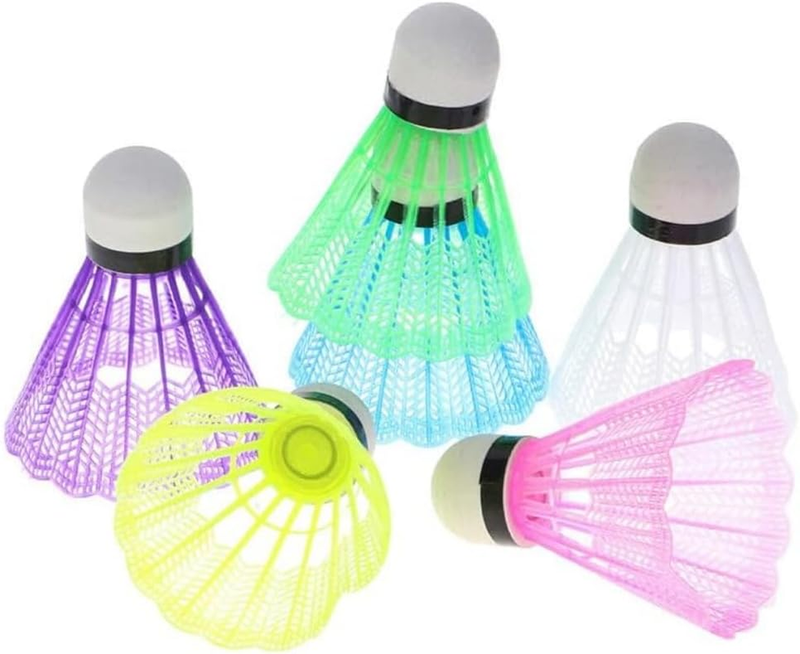 6Pcs Colorful Badminton Shuttlecocks Durable Outdoor Sports Badminton Balls for