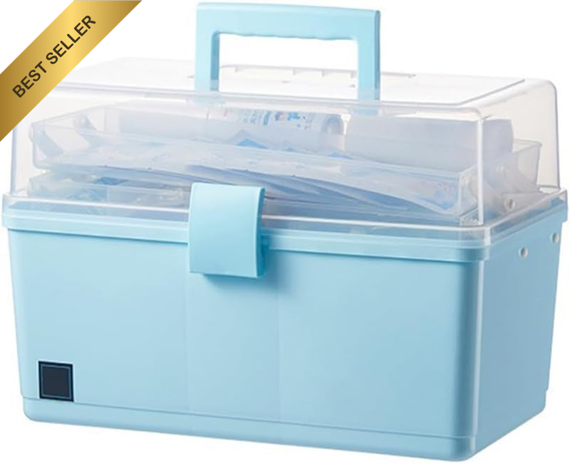 Foldable Large First Aid Box, Home Medicine Box, Portable Medicine Storage, Firs