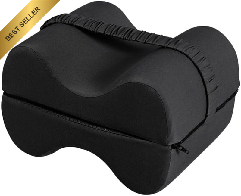 Memory Foam Leg Pillow – 2-In-1 Foldable Knee Support Cushion for Side Sleepers