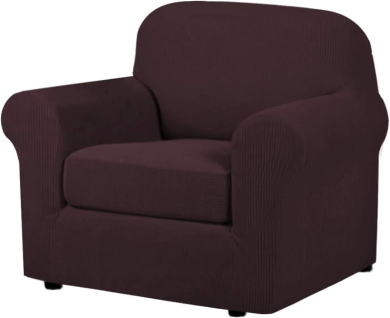 High Stretch 2-Piece Armchair Cover / Sofa Chair Covers / Slipcover Furniture P