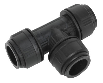 Sealey CAS28ET Equal Tee 28mm Pack of 5 (John Guest Speedfit - PM0228E)