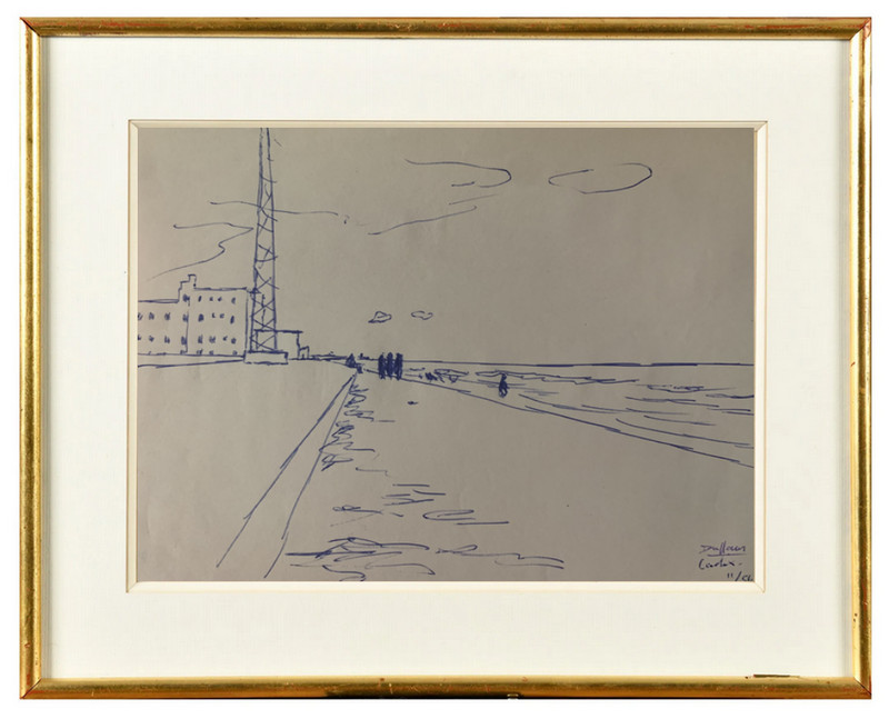 AndrÃ© Duffour (1926-2016) Vue De Cadix En Espagne Vers 1950 (293)