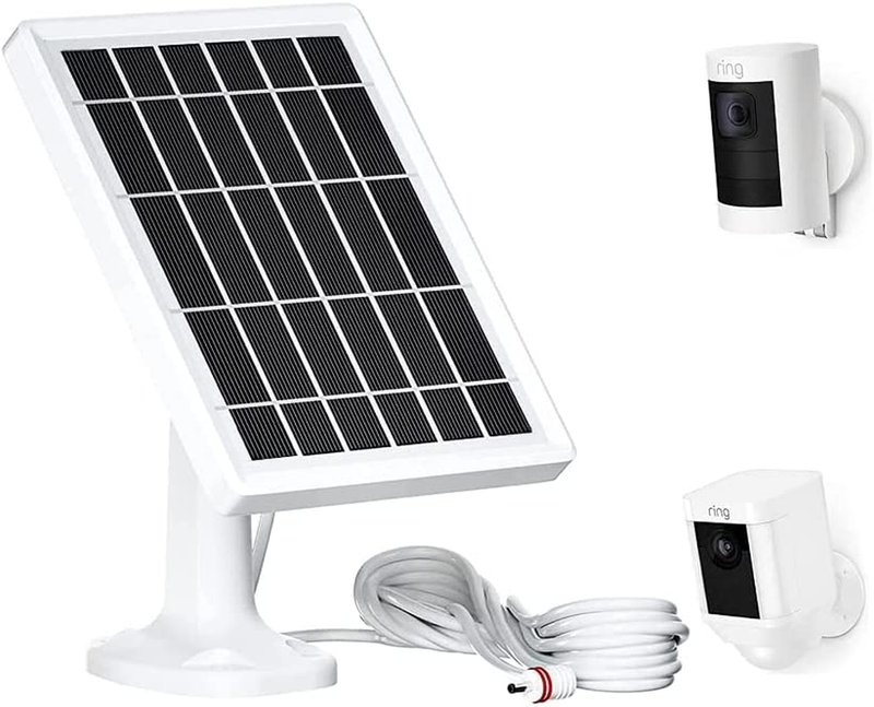 Solar Panel for Ring Camera, Camera Solar Panel Charger for Ring Stick up Cam Ba