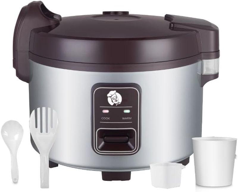 13L Commercial Large Capacity Rice Cooker for Resturant | 60 Cups Rice Cooked wi