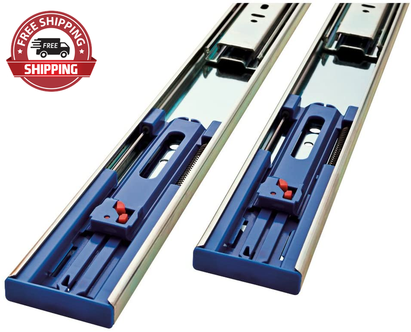 Hardware 941805 Soft-Close Ball Bearing Drawer Slide, 18-Inch, Zinc Plated, Set