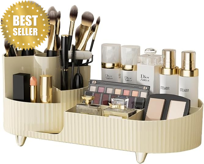 Makeup Organizer Countertop Rotating Makeup Organizer for Vanity Large Capacity 