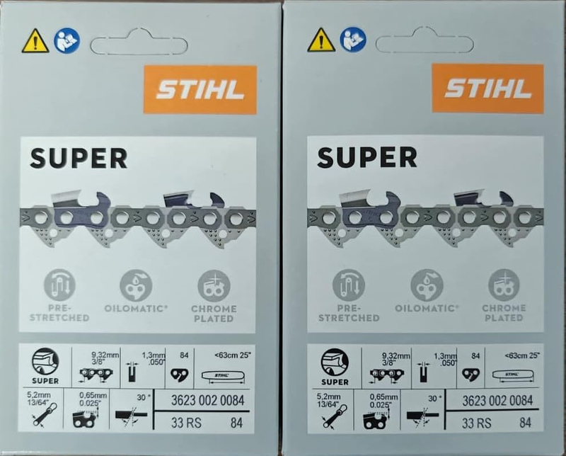 33RS-84 2PK 3/8 .050 84DL 25" Saw Chain 3623-002-0084 for MS261 MS362