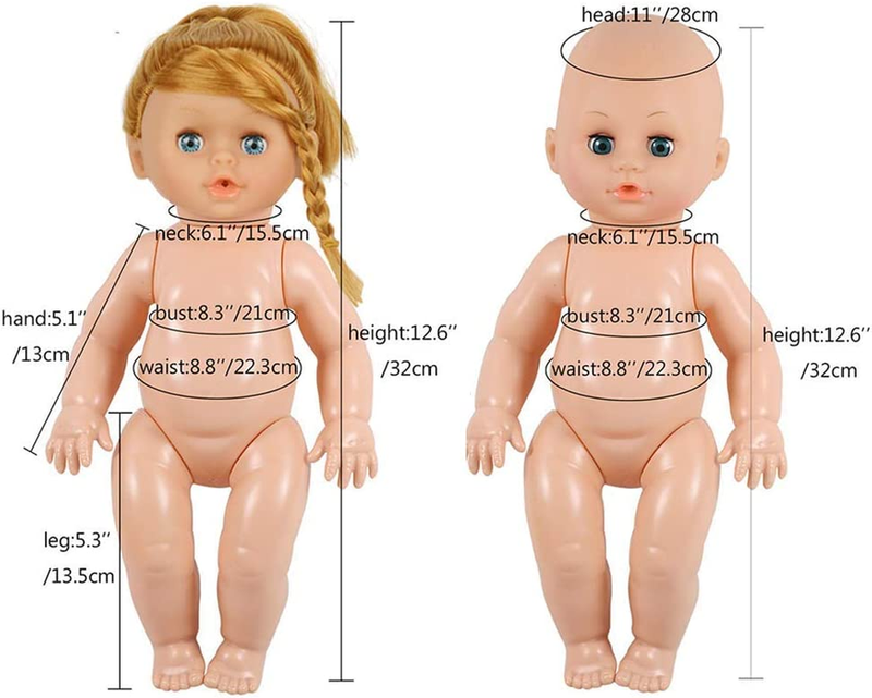 Doll Clothes,12 Inch Baby Doll Clothes 6 Sets Include 5 Caps Fit for 10 Inch Dol