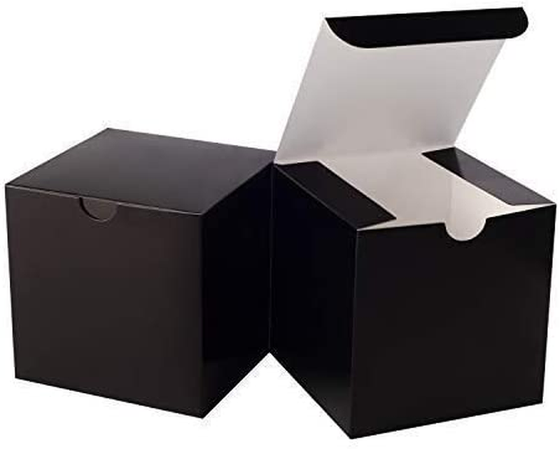 100 Pack 4 X 4 X 4 Inches Fold Box Easy Assemble Paper Gift