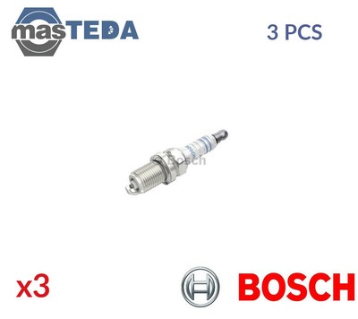 3x BOSCH ZÜNDKERZE ZÜNDKERZEN 0 242 240 593 I NEU OE QUALITÄT