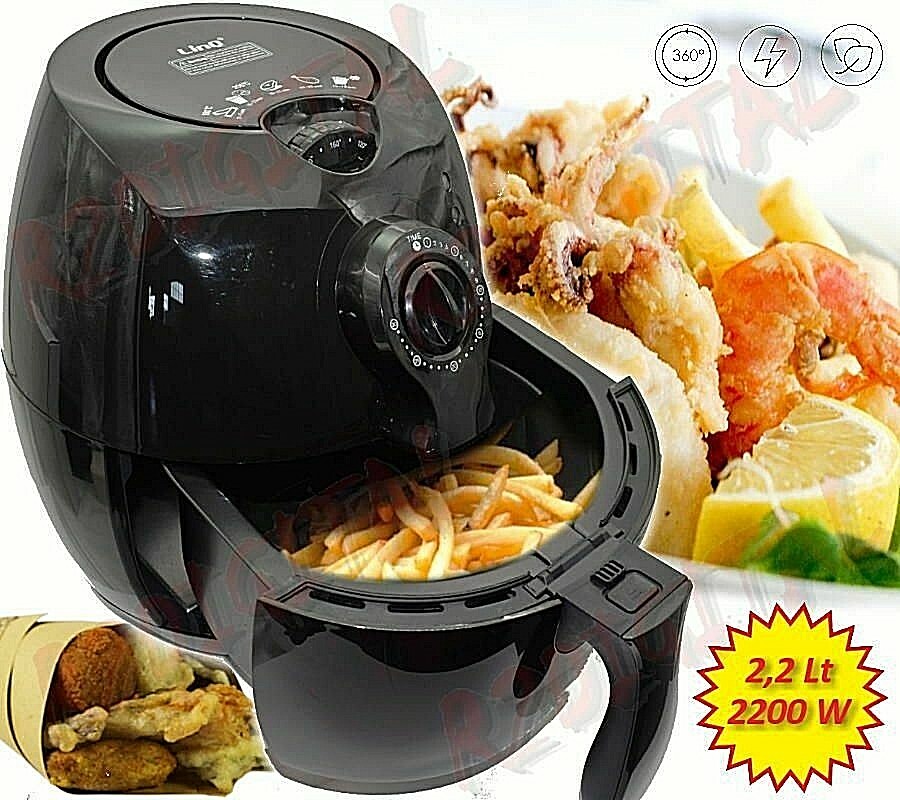 Friggitrice Ad Aria Calda Hb801-1 Dietetica Inodore Senza Olio 100% Sana Linq