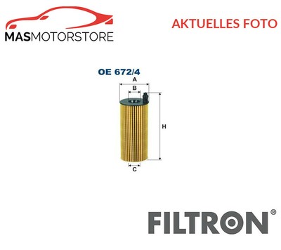 MOTOR ÖLFILTER FILTRON OE6724 I FÜR TOYOTA AVENSIS,VERSO,AURIS 1.6L,2L