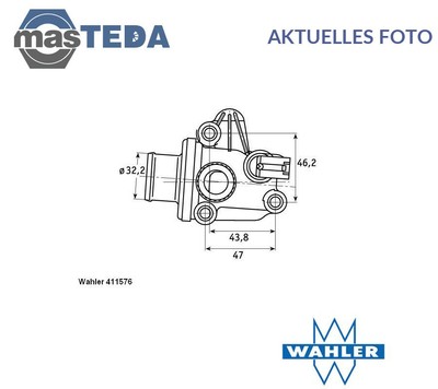 WAHLER KÜHLFLÜSSIGKEIT KÜHLER THERMOSTAT 41157687D P NEU OE QUALITÄT