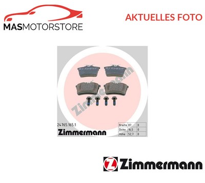 SATZ BREMSBELÄGE BREMSKLÖTZE ZIMMERMANN 247651651 P FÜR CITROËN BERLINGO