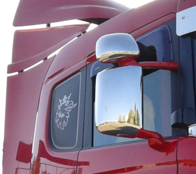 Mirror Cover Chrome S.Steel for Scania L/P/G/R 1998-2016